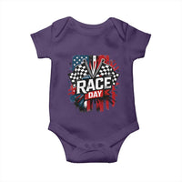 Checkered Flag Racing Baby Onesie Race Day Team Lover - Wonder Print Shop