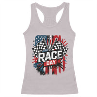 Checkered Flag Racing Racerback Tank Top Race Day Team Lover - Wonder Print Shop