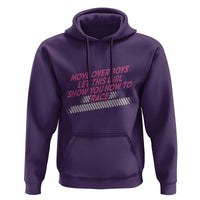 Racing Girl Hoodie Move Over Boys Funny Quote - Wonder Print Shop