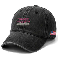 Racing Girl Washed Cotton Baseball Cap Move Over Boys Funny Quote