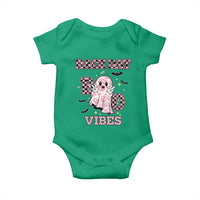 Race Car Halloween Baby Onesie Boo Checkered Coquette Bow - Wonder Print Shop