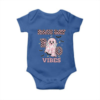 Race Car Halloween Baby Onesie Boo Checkered Coquette Bow - Wonder Print Shop