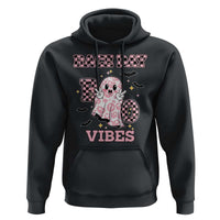 Race Car Halloween Hoodie Boo Checkered Coquette Bow - Wonder Print Shop
