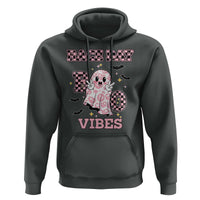 Race Car Halloween Hoodie Boo Checkered Coquette Bow - Wonder Print Shop