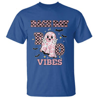 Race Car Halloween T Shirt Boo Checkered Coquette Bow - Wonder Print Shop