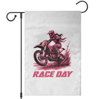 Dirt Bike Girl Garden Flag Motocross Racing Women - Wonder Print Shop