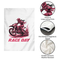 Dirt Bike Girl Garden Flag Motocross Racing Women - Wonder Print Shop