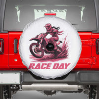 Dirt Bike Girl Spare Tire Cover Motocross Racing Women - Wonder Print Shop