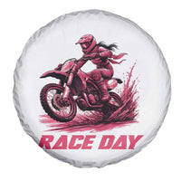 Dirt Bike Girl Spare Tire Cover Motocross Racing Women - Wonder Print Shop