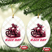 Dirt Bike Girl Ceramic Ornament Motocross Racing Women - Wonder Print Shop