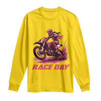 Dirt Bike Girl Long Sleeve Shirt Motocross Racing Women - Wonder Print Shop