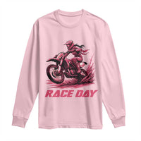 Dirt Bike Girl Long Sleeve Shirt Motocross Racing Women - Wonder Print Shop