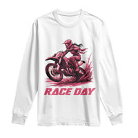 Dirt Bike Girl Long Sleeve Shirt Motocross Racing Women - Wonder Print Shop
