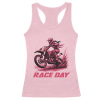 Dirt Bike Girl Racerback Tank Top Motocross Racing Women - Wonder Print Shop