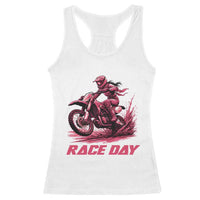 Dirt Bike Girl Racerback Tank Top Motocross Racing Women - Wonder Print Shop