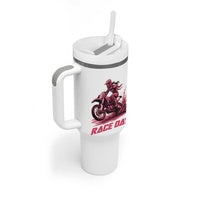 Dirt Bike Girl Tumbler With Handle Motocross Racing Women