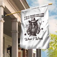 Black Cowgirl Garden Flag I Do A Thing Called What I Want - Wonder Print Shop
