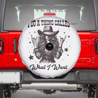 Black Cowgirl Spare Tire Cover I Do A Thing Called What I Want - Wonder Print Shop