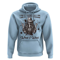 Black Cowgirl Hoodie I Do A Thing Called What I Want - Wonder Print Shop