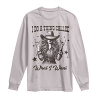 Black Cowgirl Long Sleeve Shirt I Do A Thing Called What I Want - undefined