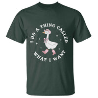 Western Cowgirl Silly Goose Meme T Shirt I Do A Thing Called What I Want - Wonder Print Shop