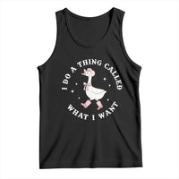 Western Cowgirl Silly Goose Meme Tank Top I Do A Thing Called What I Want - Wonder Print Shop