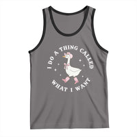 Western Cowgirl Silly Goose Meme Tank Top I Do A Thing Called What I Want - Wonder Print Shop