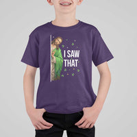 Christian Jesus St Patricks Day Meme T Shirt For Kid I Saw That