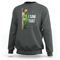 Christian Jesus St Patricks Day Meme Sweatshirt I Saw That
