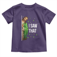 Christian Jesus St Patricks Day Meme Toddler T Shirt I Saw That