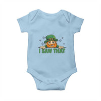 I Saw That Baby Onesie Funny Leprechaun St Patricks Day Meme
