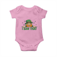 I Saw That Baby Onesie Funny Leprechaun St Patricks Day Meme