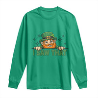 I Saw That Long Sleeve Shirt Funny Leprechaun St Patricks Day Meme
