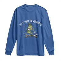 Funny Frog St Patricks Day Meme Long Sleeve Shirt Off To Start The Shenanigans
