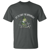 Funny Frog St Patricks Day Meme T Shirt Off To Start The Shenanigans