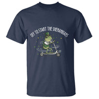 Funny Frog St Patricks Day Meme T Shirt Off To Start The Shenanigans