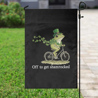 Funny Frog St Patricks Day Meme Garden Flag Off To Get Shamrocked
