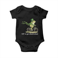 Funny Frog St Patricks Day Meme Baby Onesie Off To Get Shamrocked