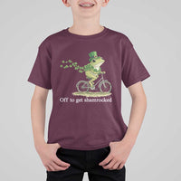 Funny Frog St Patricks Day Meme T Shirt For Kid Off To Get Shamrocked