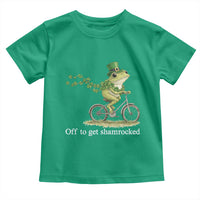 Funny Frog St Patricks Day Meme Toddler T Shirt Off To Get Shamrocked