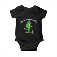 Funny Raccoon St Patricks Day Meme Baby Onesie Off To Get Shamrocked