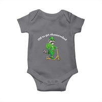 Funny Raccoon St Patricks Day Meme Baby Onesie Off To Get Shamrocked