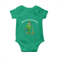 Funny Raccoon St Patricks Day Meme Baby Onesie Off To Get Shamrocked