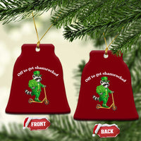 Funny Raccoon St Patricks Day Meme Ceramic Ornament Off To Get Shamrocked