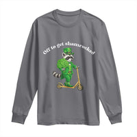 Funny Raccoon St Patricks Day Meme Long Sleeve Shirt Off To Get Shamrocked
