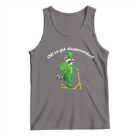 Funny Raccoon St Patricks Day Meme Tank Top Off To Get Shamrocked
