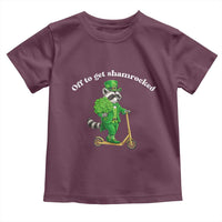 Funny Raccoon St Patricks Day Meme Toddler T Shirt Off To Get Shamrocked