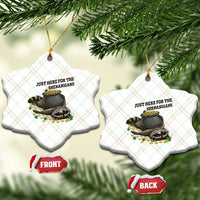 Funny Raccoon St Patricks Day Meme Ceramic Ornament Just Here For The Shenanigans