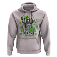 Funny Raccoon Drinking Beer St Patricks Day Hoodie Just Here For The Shenanigans
