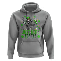 Funny Raccoon Drinking Beer St Patricks Day Hoodie Just Here For The Shenanigans